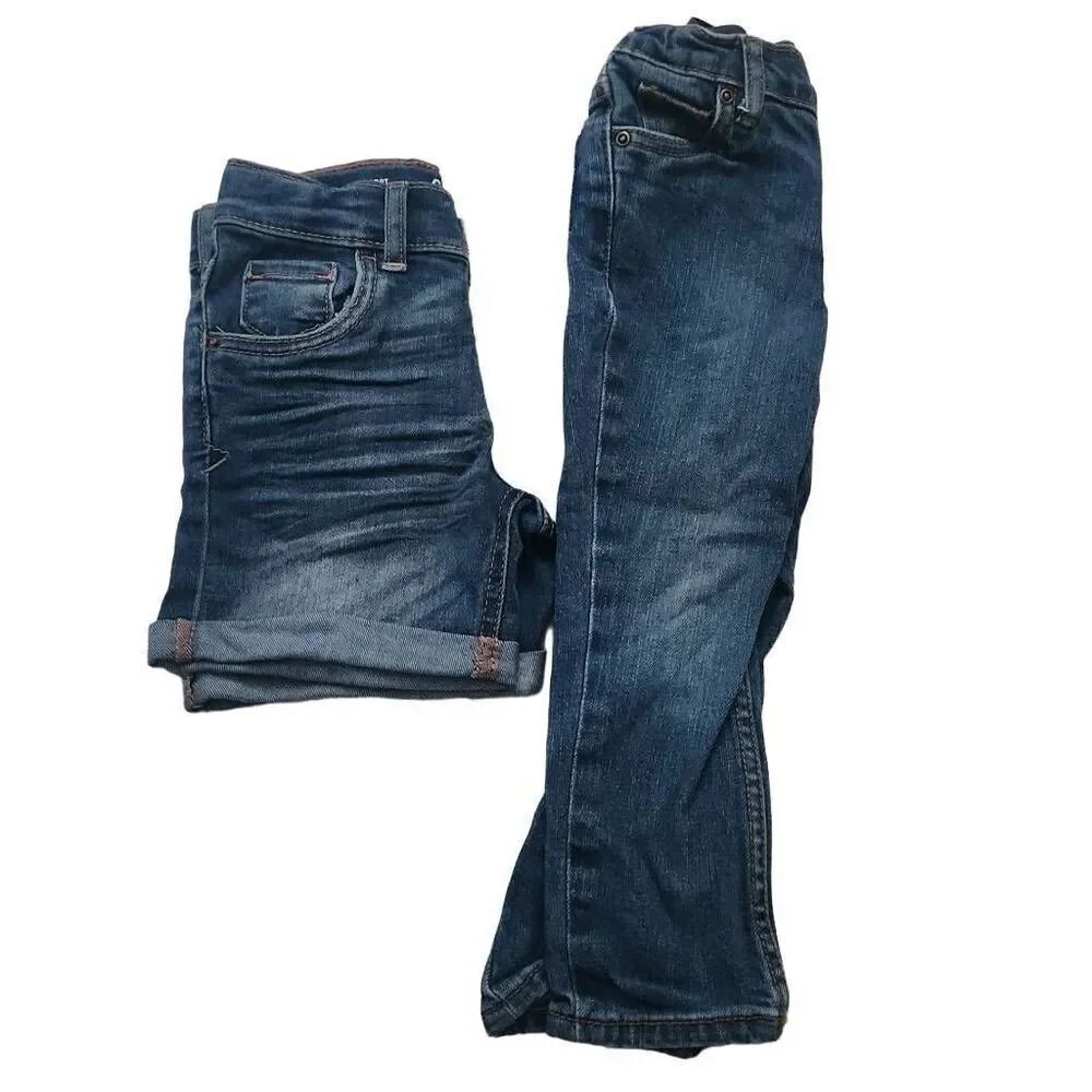 Girls Size 3T Lot of 2 Blue Jean Shorts Pants Cat Jack Carter's